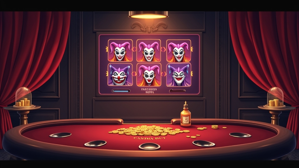 Pantalla de inicio de Royal Joker demo slot con pasos para jugar gratis sin riesgo